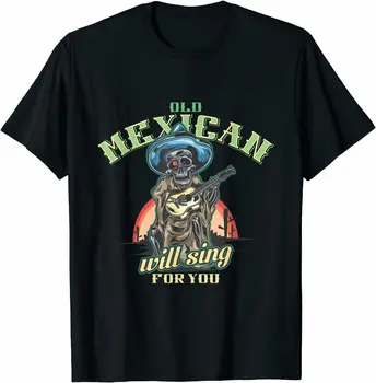 Футболка JHPKJOld Mexican Will Sing For You, дышащий топ, свободная повседневная мужская футболка S-3XL - Изображение 1  