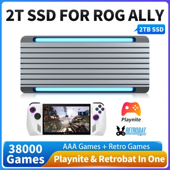Твердотельный накопитель M.2 SSD емкостью 2 ТБ Для ROG ALLY/ Steam Deck / PC Retrobat & Playnite с 38000 ретро-играми AAA Для PS3 /PS2 /PS1/WIIU - Изображение 1  