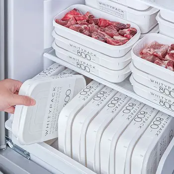 Коробка для упаковки замороженного мяса, блюда, приготовленные неделю, разделенные коробки, коробка для хранения в холодильнике для пищевых продуктов - Изображение 1  