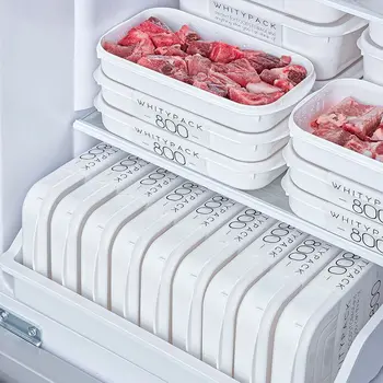 Коробка для упаковки замороженного мяса, блюда, приготовленные неделю, разделенные коробки, коробка для хранения в холодильнике для пищевых продуктов - Изображение 2  