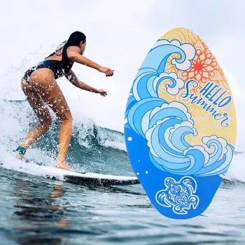Скимборд с Глянцевым покрытием Маленькая Доска для серфинга для детей Начинающих Подростков - Изображение 2  