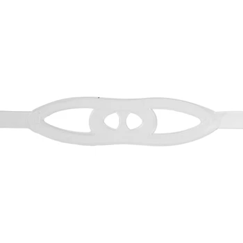 Силиконовый ремешок для защиты лица при подводном плавании 21,7 *0,8 дюйма, Белый Регулируемый Ремешок для очков для плавания, Аксессуары для дайвинга для плавания - Изображение 2  