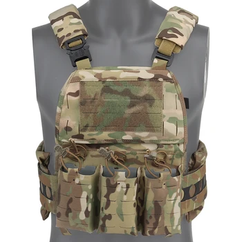 Тактический жилет FCPC V5 С Быстросъемным поясом, Регулируемый плечевой ремень с мягкой подкладкой, Передняя сумка-вкладыш, охотничий Защитный Жилет - Изображение 1  