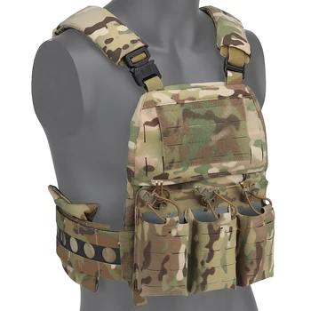 Тактический жилет FCPC V5 С Быстросъемным поясом, Регулируемый плечевой ремень с мягкой подкладкой, Передняя сумка-вкладыш, охотничий Защитный Жилет - Изображение 2  