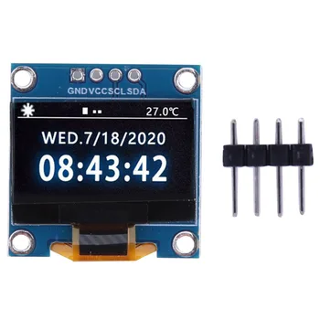 0,96-дюймовый OLED LCD Светодиодный Дисплейный Модуль 4pin IIC 3.3-5V SSD1315 Drive Белый/Синий/Желто-Синий Дисплей для Arduino/Raspberry Pi/BBC - Изображение 2  
