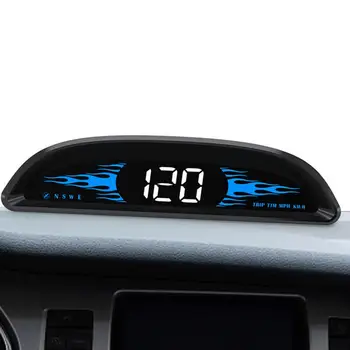 Автомобильный HUD спидометр Универсальный GPS Спидометр Цифровой автомобильный головной дисплей Проекционный спидометр GPS на лобовое стекло с превышением скорости - Изображение 1  