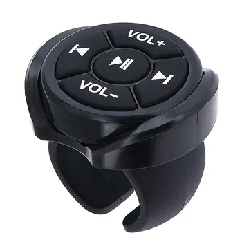 Беспроводная мультимедийная кнопка Bluetooth Пульт дистанционного управления автомобилем, мотоциклом, велосипедом, рулевым колесом, пультом воспроизведения музыки для телефона, планшета - Изображение 2  