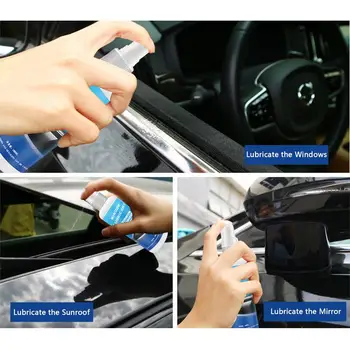 Силиконовая смазка для автомобиля, 100 МЛ, смягчитель резины для стеклоподъемников автомобильных дверей, Многослойная смазка для распыления для устранения шума и - Изображение 2  
