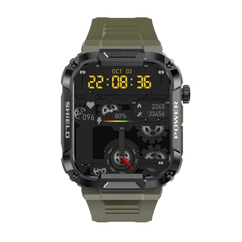 Новые 2023 MK66 Прочные мужские смарт-часы IP68 С большим аккумулятором, воспроизведение музыки, фитнес-трекер, Bluetooth-вызов, спортивные умные часы для мужчин - Изображение 2  