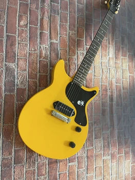 Ярко-желтая гитара, высококачественный звукосниматель, серебряные аксессуары, гарантия качества, ультранизкая цена - Изображение 1  
