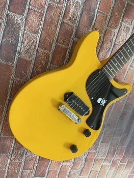 Ярко-желтая гитара, высококачественный звукосниматель, серебряные аксессуары, гарантия качества, ультранизкая цена - Изображение 2  