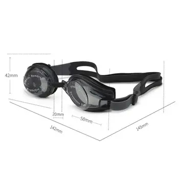 Очки для плавания, ударопрочные противотуманные очки, регулируемые противотуманные очки для плавания, унисекс, очки для дайвинга для мужчин - Изображение 1  