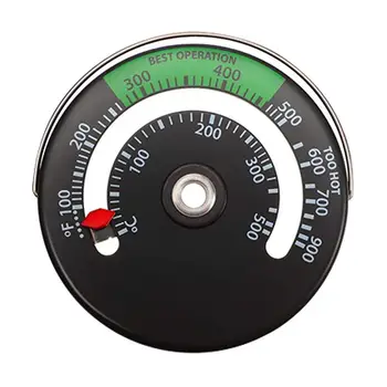 Термометр для дровяного камина, верхний термометр для дровяной горелки, Магнитный измеритель дымохода для хранения ваших дровяных печей / пеллетных печей - Изображение 1  