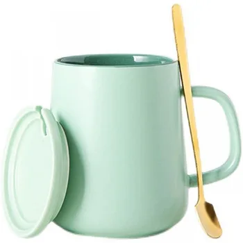 Скандинавская керамическая чашка для домашнего творчества Macaron simple чашка большой емкости для мальчиков и девочек керамическая кофейная кружка - Изображение 2  