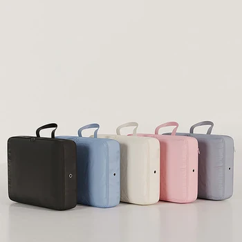 Сжатая дорожная сумка для одежды, складной Компрессионный упаковочный куб, ящик для шкафа, пуховик, Органайзер для хранения багажа, чемодан - Изображение 2  