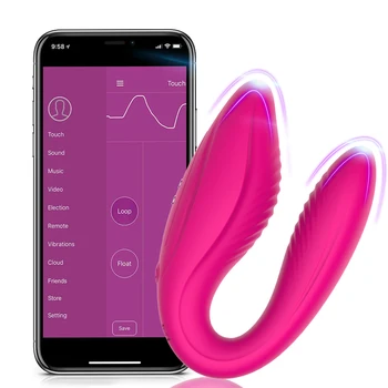 Беспроводные Вибраторы Bluetooth Игрушки для взрослых для пар Приложение Пульт дистанционного управления Женский вибратор Двойные Вибраторы Секс-игрушка для взрослых женщин - Изображение 1  