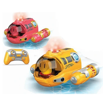 Лодка с дистанционным управлением объемом 2,4 Г, простые в использовании детские водные игрушки, подарок на день рождения, игрушки в форме подводной лодки желтого цвета - Изображение 2  