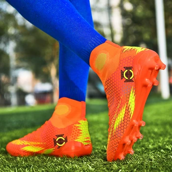 Мужская футбольная обувь FG / TF для мужчин, футбольные бутсы Grass Professional SportsTraining Turf Football Soccer - Изображение 2  