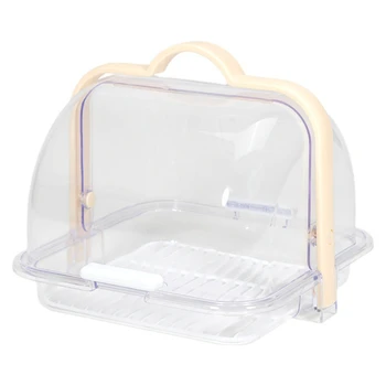 Многоцелевой ящик для слива, переносное мусорное ведро, прозрачный ящик для хранения продуктов, посуда, ложки, хлеб, герметичная подставка для хранения - Изображение 1  