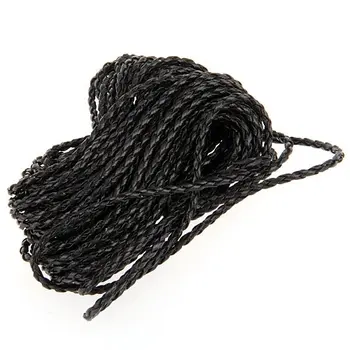 9 м черный плетеный кожаный шнур для ожерелья DIY 3 мм горячий - Изображение 1  