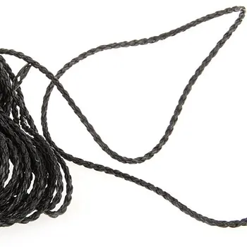 9 м черный плетеный кожаный шнур для ожерелья DIY 3 мм горячий - Изображение 2  