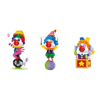 Прекрасный Парк Развлечений Микро-Алмазный Блок Собирает Строительные Кирпичи Джокер Нанобриксы Клоун Развивающие Игрушки Для Детей Подарки - Изображение 1  