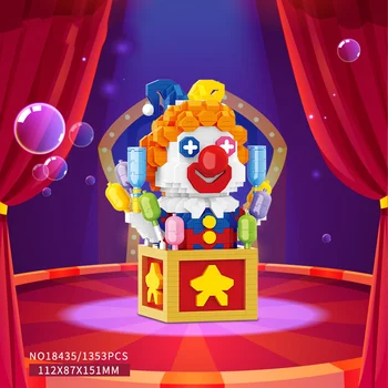 Прекрасный Парк Развлечений Микро-Алмазный Блок Собирает Строительные Кирпичи Джокер Нанобриксы Клоун Развивающие Игрушки Для Детей Подарки - Изображение 2  