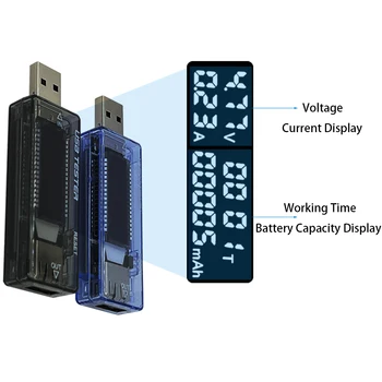 Измерители напряжения Тока Тестер емкости аккумулятора USB Volt Current Voltage Doctor Charger Тестер емкости измерителя Power Bank - Изображение 2  