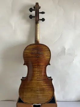 скрипка Stradi 4/4 Модель 1716, задняя часть из пламенеющего клена, еловый верх, ручная резьба K3190 - Изображение 1  
