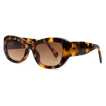 Дизайнерские Солнцезащитные Очки Женского бренда Summer Square Fashion UV400 Градиентных Оттенков Gafas De Sol Mujer Трендовые Очки Горячая Распродажа - Изображение 2  