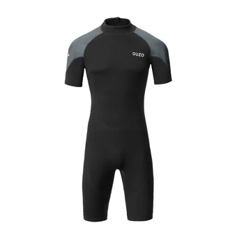 Новый 1,5 мм водолазный костюм, мужские шорты с короткими рукавами, цельный водолазный костюм, Солнцезащитный крем, костюм для серфинга, костюм Медузы, зимний купальник - Изображение 1  