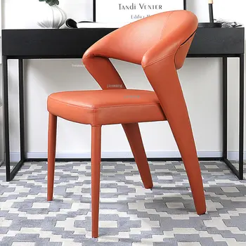 Скандинавские легкие Роскошные обеденные стулья для минималистичной гостиной, обеденный стул для отдыха, Бытовая Кухонная мебель, Обеденный стул - Изображение 2  