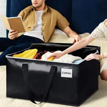 Сумка для хранения одежды, вместительная сумка для хранения, складная сумка для переезда, кемпинга, домашней организации для одеял - Изображение 1  