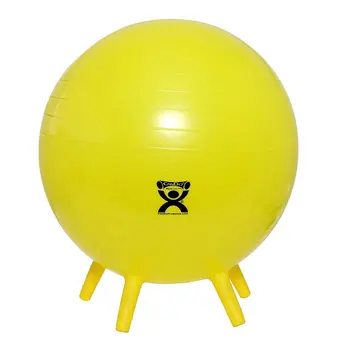 Роскошный надувной мяч для упражнений с АБС, желтый, 17,7 дюйма - Изображение 1  