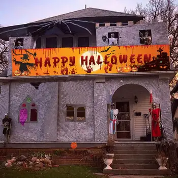 Классический дизайн на Хэллоуин, тонкое мастерство, жуткий Хэллоуин, большой размер для украшения вечеринок в помещении и на открытом воздухе, дом с привидениями - Изображение 1  