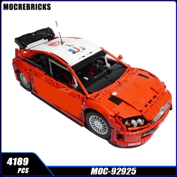 Серия суперкаров Red Racing, знаменитый строительный блок MOC в масштабе 1: 8, модель 