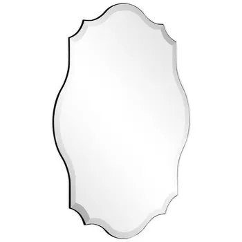 Настенное зеркало со скошенной продолговатой формой, 24 