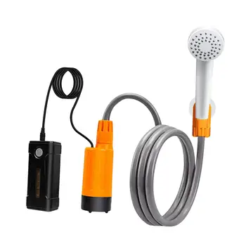 Портативный походный душ USB перезаряжаемый со шлангом Электрический душ для путешествий - Изображение 1  
