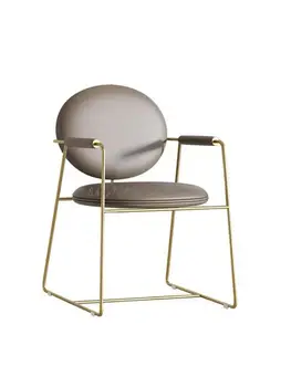 Итальянский минималистичный и легкий роскошный дизайнерский обеденный стул Instagram, современный простой стул для кафе со спинкой - Изображение 1  