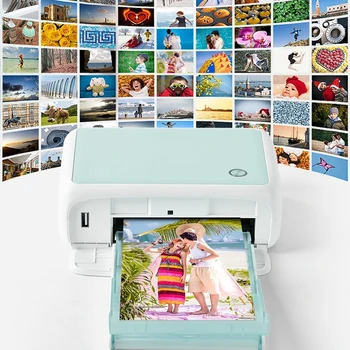 Китайская печать Цветной фотопринтер Cp4000l Мобильный телефон Беспроводная домашняя портативная Мини-печать фотографий Портативный фотопринтер - Изображение 1  