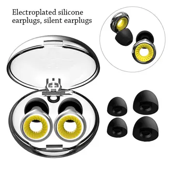 Силиконовые затычки для ушей для плавания Для мужчин и женщин Многоразового использования, Шумоподавляющие наушники для сна, Звуконепроницаемые Затычки для ушей с шумоподавлением, Принадлежности для шумоподавления - Изображение 2  