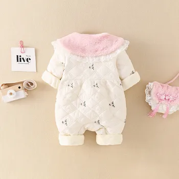 Комбинезон для детской одежды Jenny & Dave осенне-зимняя одежда из тонкого хлопка для новорожденных с принцессой из зарубежных мультфильмов для девочек baby rom - Изображение 2  