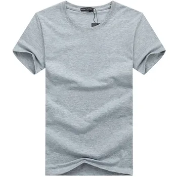 A1050 Простой креативный дизайн линии однотонных хлопчатобумажных футболок Для мужчин, Новое поступление, Стильная Мужская футболка с коротким рукавом - Изображение 2  