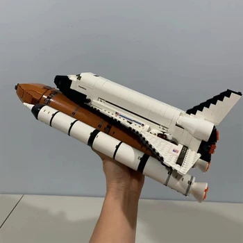 В наличии Строительные блоки Space Shuttle и Shuttle Expedition, Совместимые с Космическими Креативными игрушками 10283 10231 - Изображение 2  