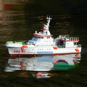 1/32 Лодка с дистанционным управлением SK32 Немецкое океанское спасательное судно Рабочая лодка RTR Корпус из стекловолокна Модернизированная версия с подсветкой - Изображение 1  