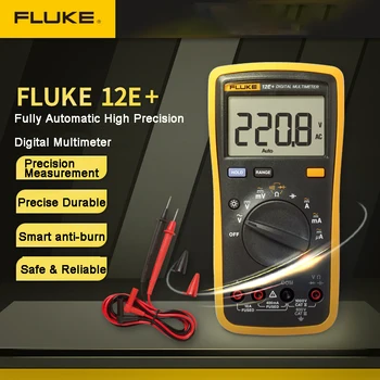 Многофункциональный мультиметр Fluke 12E для проверки напряжения/тока/сопротивления/емкости/диода, амперметр с выводами ручной работы - Изображение 2  