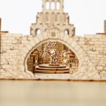 3D Деревянный пазл Руины и набор моделей Ruins Ручная сборка своими руками Обучающая игрушка-пазл Конструкторы для детей и взрослых - Изображение 2  