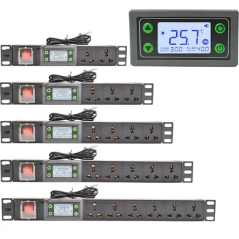 Блок питания PDU 2-10 способов Универсальная розетка адаптер Измеритель напряжения тока мощности Ваттметра Удлинительная плата Шнур длиной 2 метра - Изображение 1  