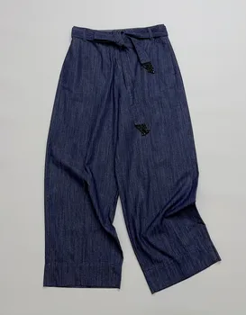 Новые широкие джинсы на шнуровке ранней осени 2023 0814 - Изображение 1  