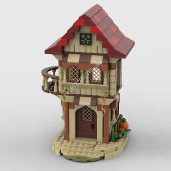 371ШТ MOC Дом женщины-воина, модель средневекового замка, строительные блоки, технологические кирпичи, игрушки для творческой сборки 